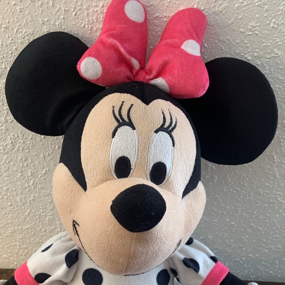 Disney Minnie Mouse Plush - Black, White, and Pink - Picture 4 of 4